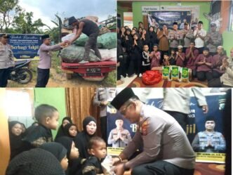Rangkaian Kegiatan Polsek Tanjungpinang Timur melakukan Bakti Sosial berupa pembagian ratusan Takjil dan santuni anak panti asuhan di wilayah hukum tugas Polsek Tanjungpinang Timur pada Bulan Suci Ramadhan penuh berkah 1446 H / 2025 M, Rabu (05/03/2025).